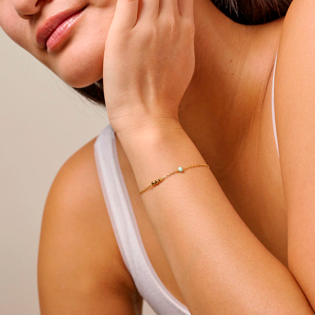 ENAMEL COPENHAGEN - BRACELET NARA FORGYLDT | MINT
