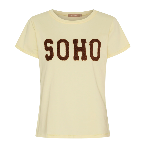 MARTA DU CHATEAU - HERDIS TEE | YELLOW/MORO