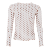 BLACK COLOUR - BCJENNIE DOTTED MESH BLOUSE | CREAM