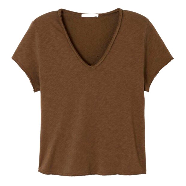 AMERICAN VINTAGE - T-SHIRT DROIT MC COL V SONOMA | CHANTAIGNIER