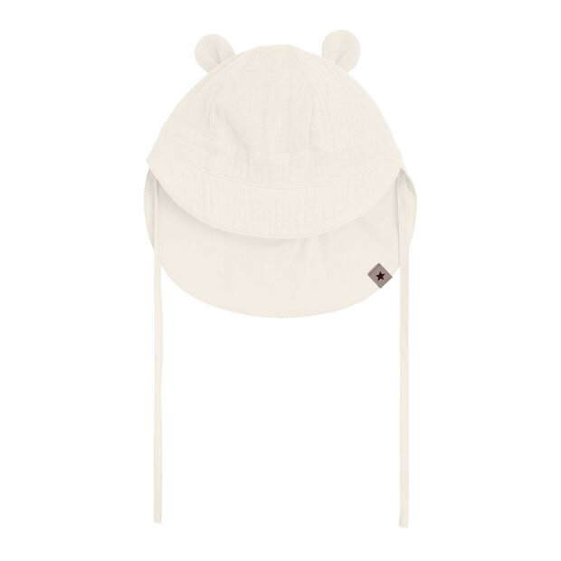HUTTELIHUT - SUMMER HAT EARS MUSLIN | ANTIQUE WHITE