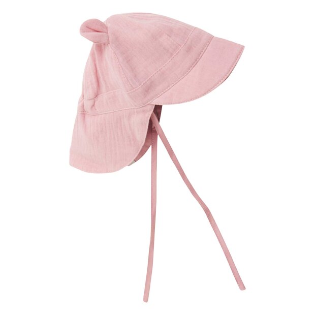 HUTTELIHUT - SUMMER HAT EARS MUSLIN | PALE MAUVE