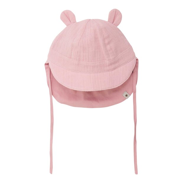 HUTTELIHUT - SUMMER HAT EARS MUSLIN | PALE MAUVE
