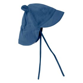 HUTTELIHUT - SUMMER HAT EARS MUSLIN | BERING SEA