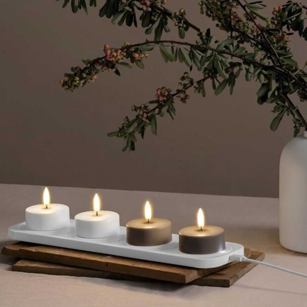 UYUNI - LED RECHARGEABLE BASE, MEDIUM | WHITE