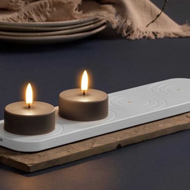 UYUNI - LED RECHARGEABLE BASE, MEDIUM | WHITE