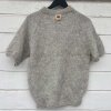 COFFEE BEANIES - IDA KNIT SHORT SLEEVE FLUFFY | LT. GREY