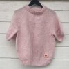 COFFEE BEANIES - IDA KNIT SHORT SLEEVE FLUFFY | LT. PINK