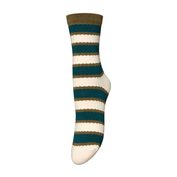 BECK SØNDERGAARD - SCALLOPIA COTTA SOCK | MEDITEAL GREEN