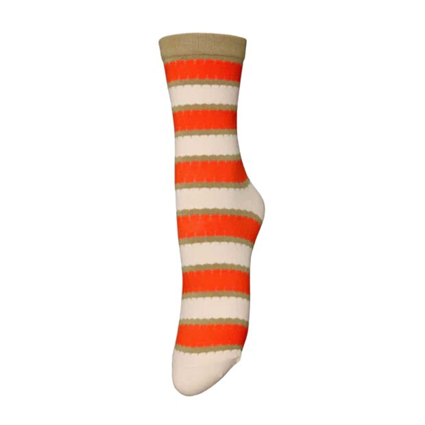 BECK SØNDERGAARD - SCALLOPIA COTTA SOCK | GRENADINE RED