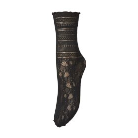 BECK SØNDERGAARD - BLOOM LACE SOCK | BLACK