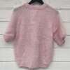 COFFEE BEANIES - IDA KNIT SHORT SLEEVE FLUFFY | LT. PINK