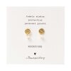 A BEAUTIFUL STORY - MINI COIN MOONSTONE EARRINGS