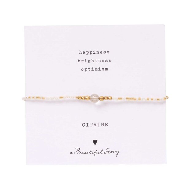 A BEAUTIFUL STORY - IRIS CARD CITRINE BRACELET