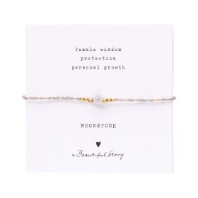 A BEAUTIFUL STORY - IRIS CARD MOONSTONE BRACELET