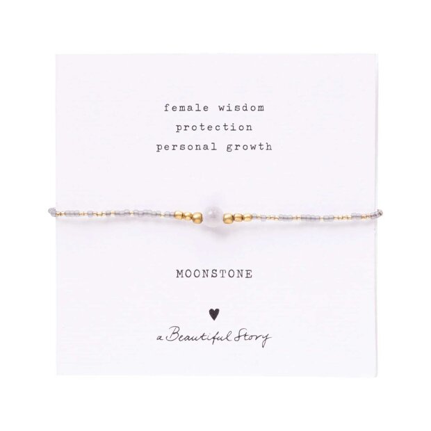 A BEAUTIFUL STORY - IRIS CARD MOONSTONE BRACELET