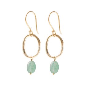 A BEAUTIFUL STORY - GRACEFUL AVENTURINE EARRINGS A BEAUTIFUL STORY - GRACEFUL AVENTURINE EARRINGS
