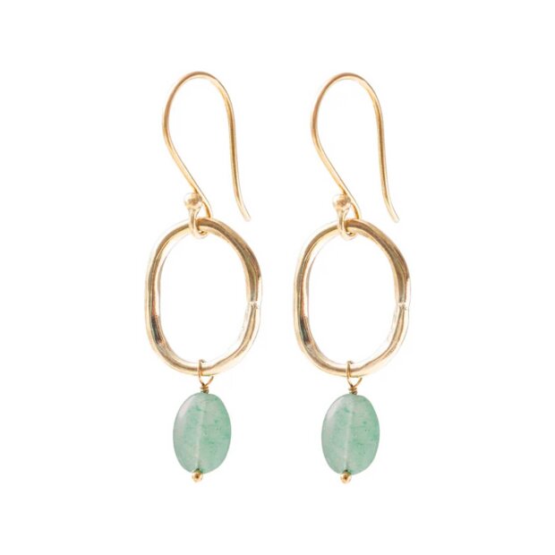 A BEAUTIFUL STORY - GRACEFUL AVENTURINE EARRINGS