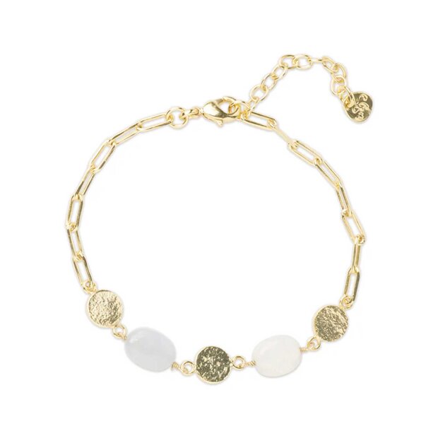 A BEAUTIFUL STORY - AESTHETIC BLUE LACE AGATE MOONSTONE BRACELET