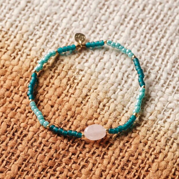 A BEAUTIFUL STORY - HAZE ROSE QUARTZ BRACELET