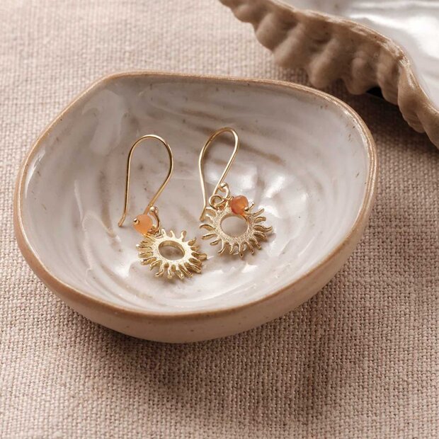 A BEAUTIFUL STORY - GENEROUS CARNELIAN EARRINGS