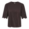 JDY - LAIR LIFE S/S NEW MIX TOP | CHOCOLATE TORTE