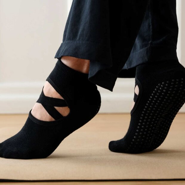 MOSHI MOSHI MIND - MIND BALLERINA SOCK ANTI-SLIP | BLACK