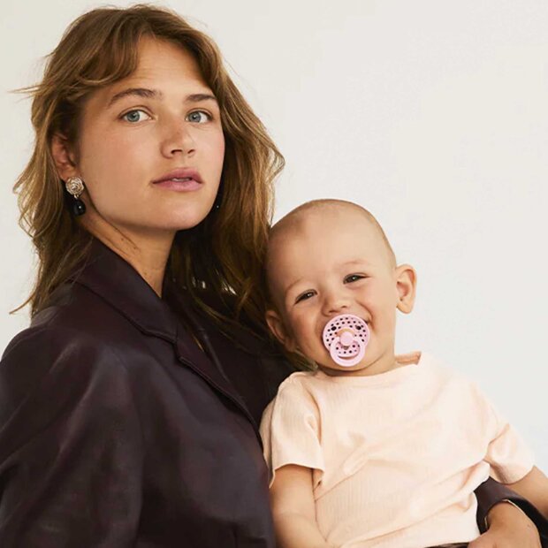 BIBS - STUDIO POLKA, 2-PACK STR. 2 | BABY PINK/MOCHA