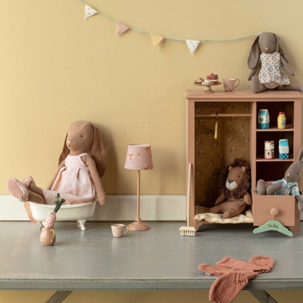 MAILEG - KANIN STR. 3 - BRUN - KJOLE OG SKO