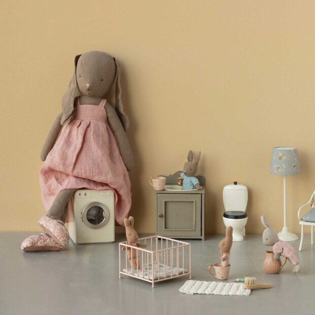 MAILEG - KANIN STR. 4 - BRUN - KJOLE OG SKO