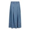 CO COUTURE - TILLY PLEAT EMB SKIRT | DENIM BLUE