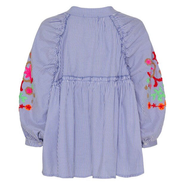 MARTA DU CHATEAU - ALETA SHIRT | BLUE DENIM STRIPE