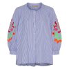 MARTA DU CHATEAU - ALETA SHIRT | BLUE DENIM STRIPE