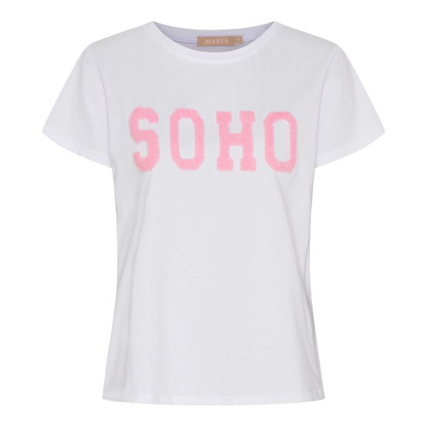 MARTA DU CHATEAU - HERDIS TEE | WHITE/BABY