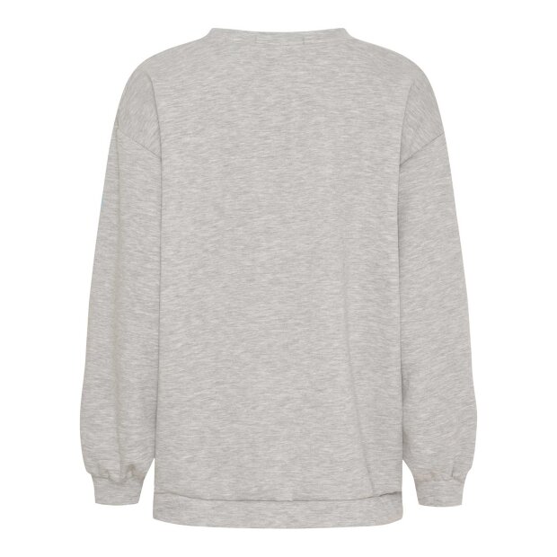 MARTA DU CHATEAU - HIBISCUS SWEATSHIRT | GREY/SKYBLUE