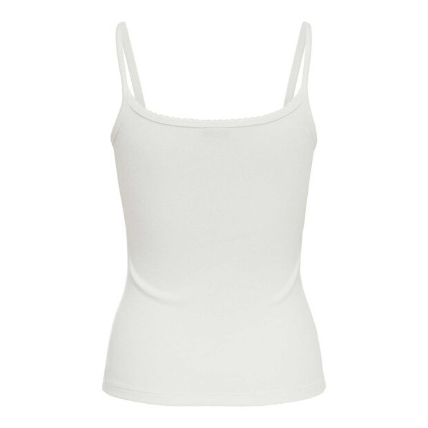 JDY - TESS LIFE SINGLET TOP | CLOUD DANCER