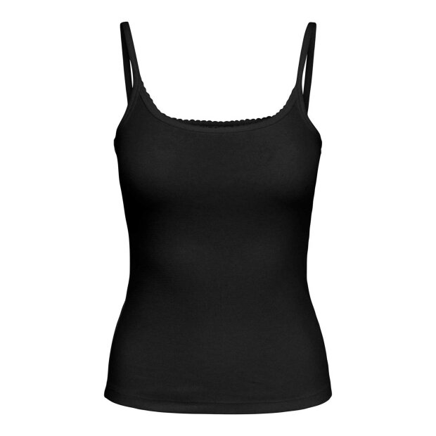 JDY - TESS LIFE SINGLET TOP | BLACK