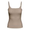 JDY - TESS LIFE SINGLET TOP | GREIGE