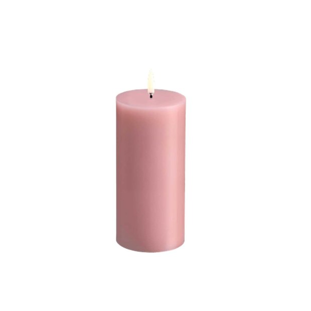 UYUNI - PILLAR CANDLE 7,8X15 CM | ROSE POWDER