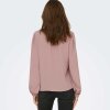JDY - RACHEL LIFE L/S PINTUCK TOP | ADOBE ROSE