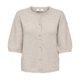 JDY - RUE LIFE 2/4 PEARL CARDIGAN | CHATEAU GRAY