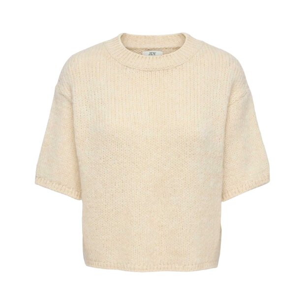 JDY - LINEA S/S PULLOVER O-NECK KNIT | BIRCH