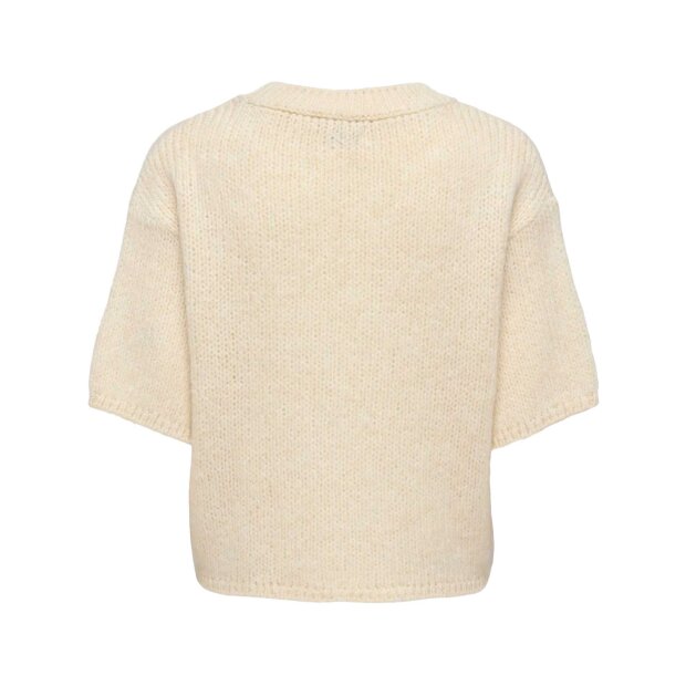 JDY - LINEA S/S PULLOVER O-NECK KNIT | BIRCH