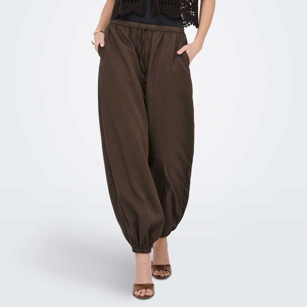 JDY - PALOMA MW LOOSE PANTS | DARK EARTH