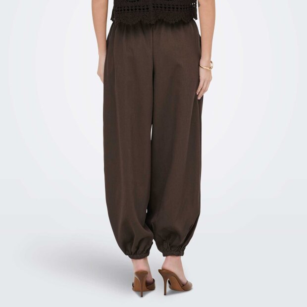 JDY - PALOMA MW LOOSE PANTS | DARK EARTH