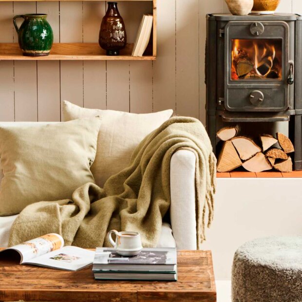 IB LAURSEN - PUDE INKL. FYLD 50X50 CM | EUCALYPTUS GREEN