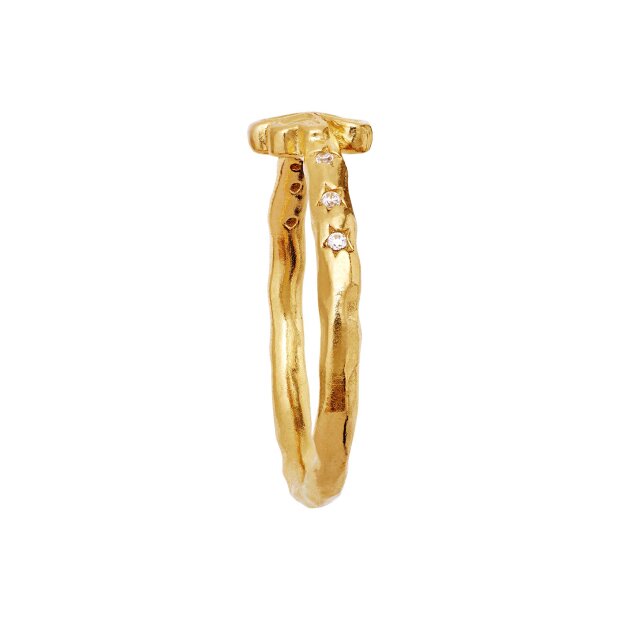 MAANESTEN - CLOVER RING | FORGYLDT