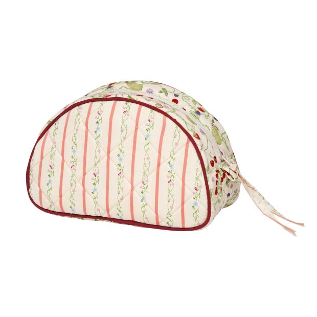 MAANESTEN - MAKEUP BAG MEDIUM SUMMER STRIPES PEACH