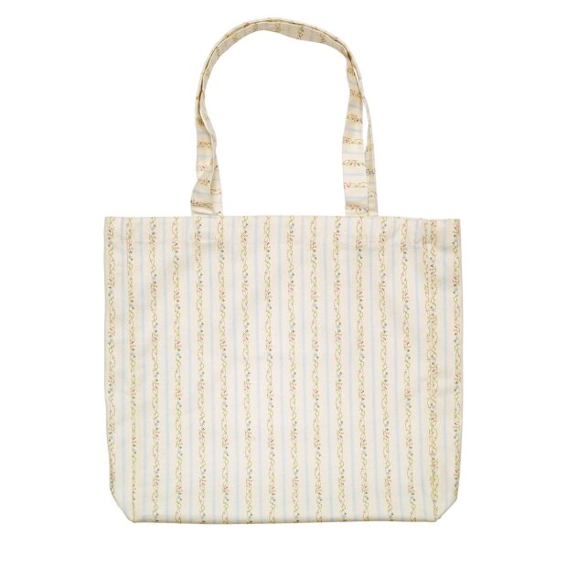 MAANESTEN - CANVAS TOTEBAG SUMMER STRIPES BLUE