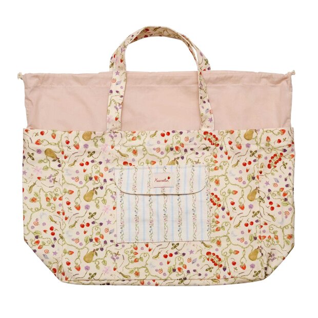 MAANESTEN - BIG CANVAS TOTEBAG GARDEN MAGIC IVORY